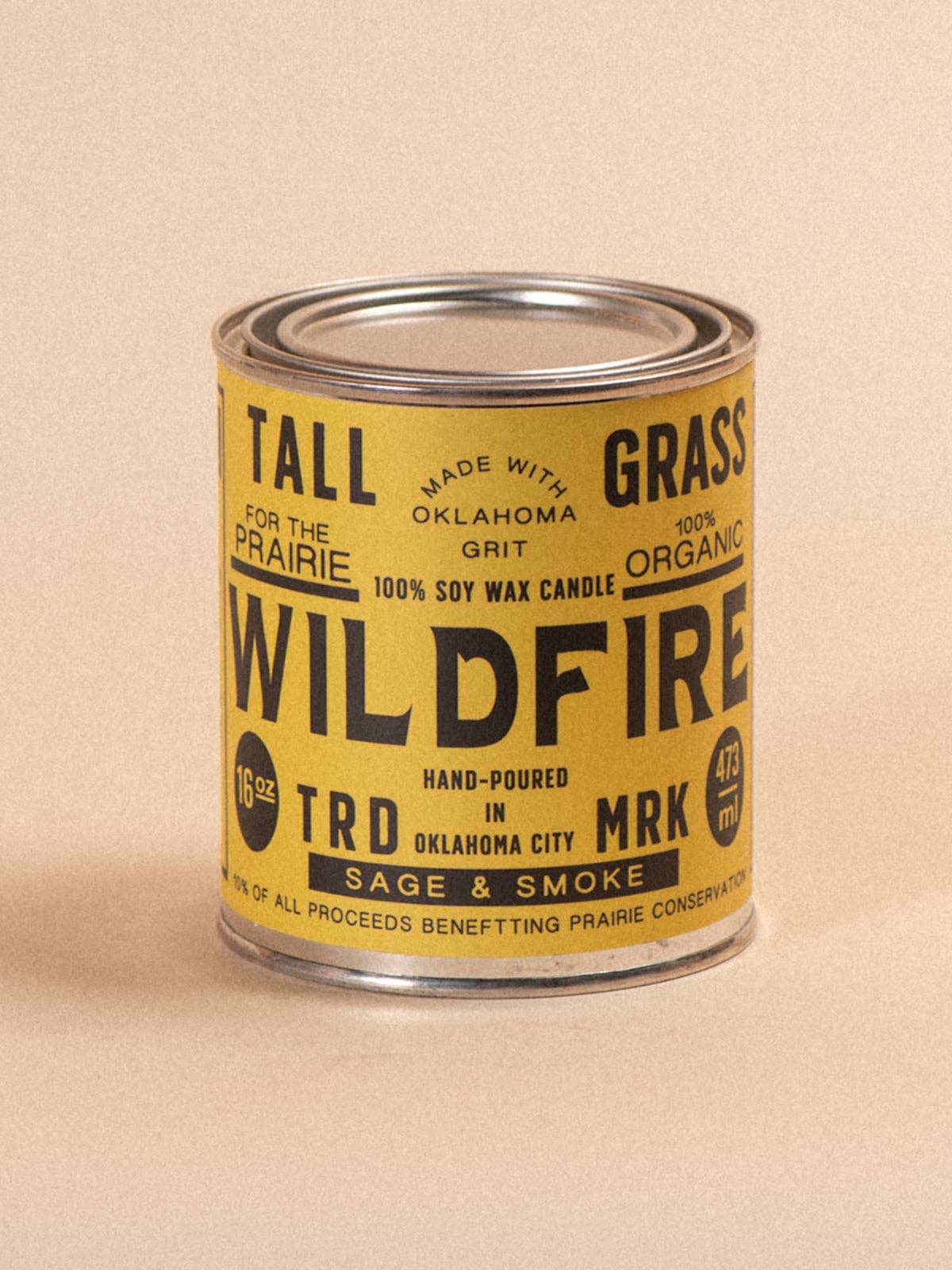 Wildfire soy candle, additional view