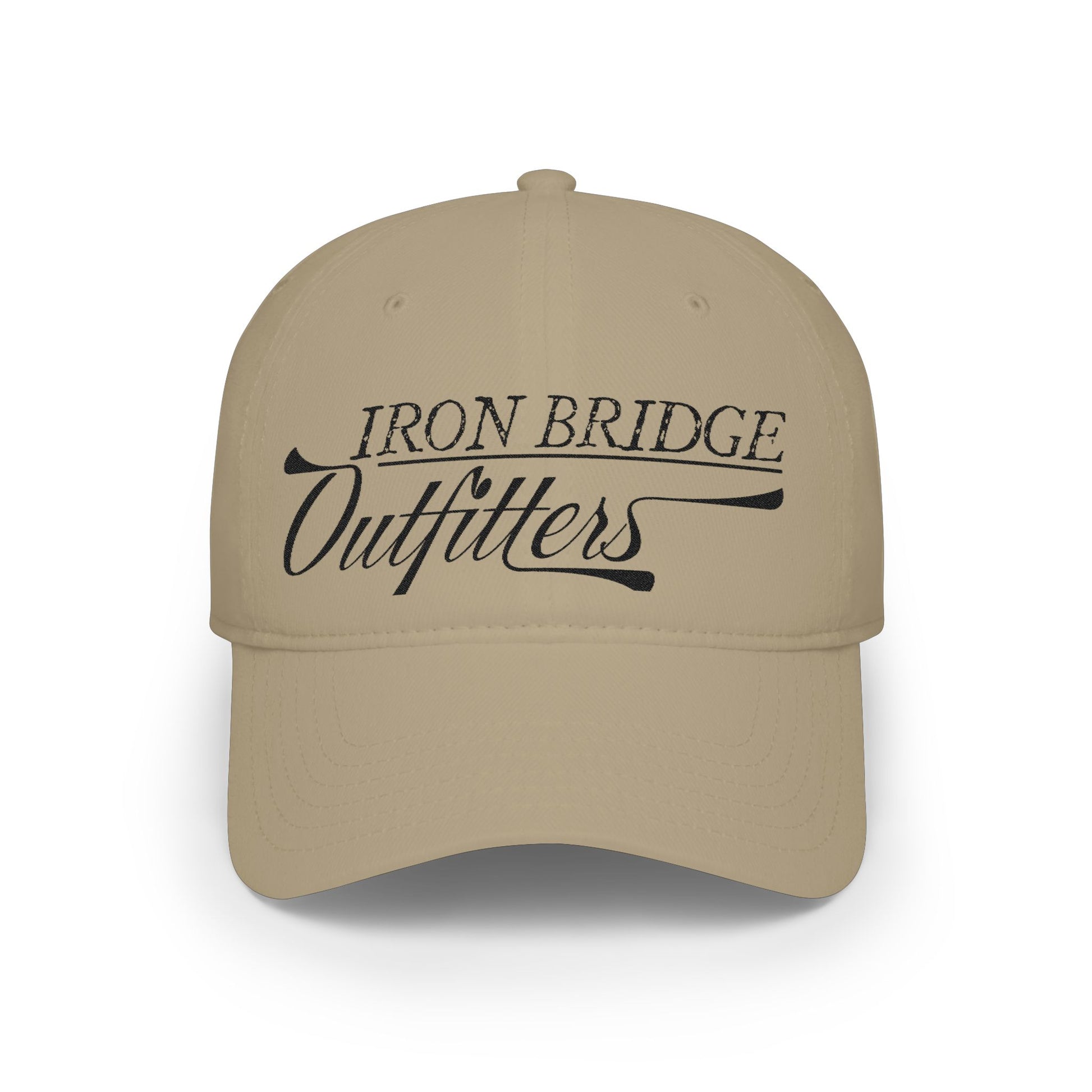 Iron Bridge Outfitters low profile baseball cap with vintage script logo