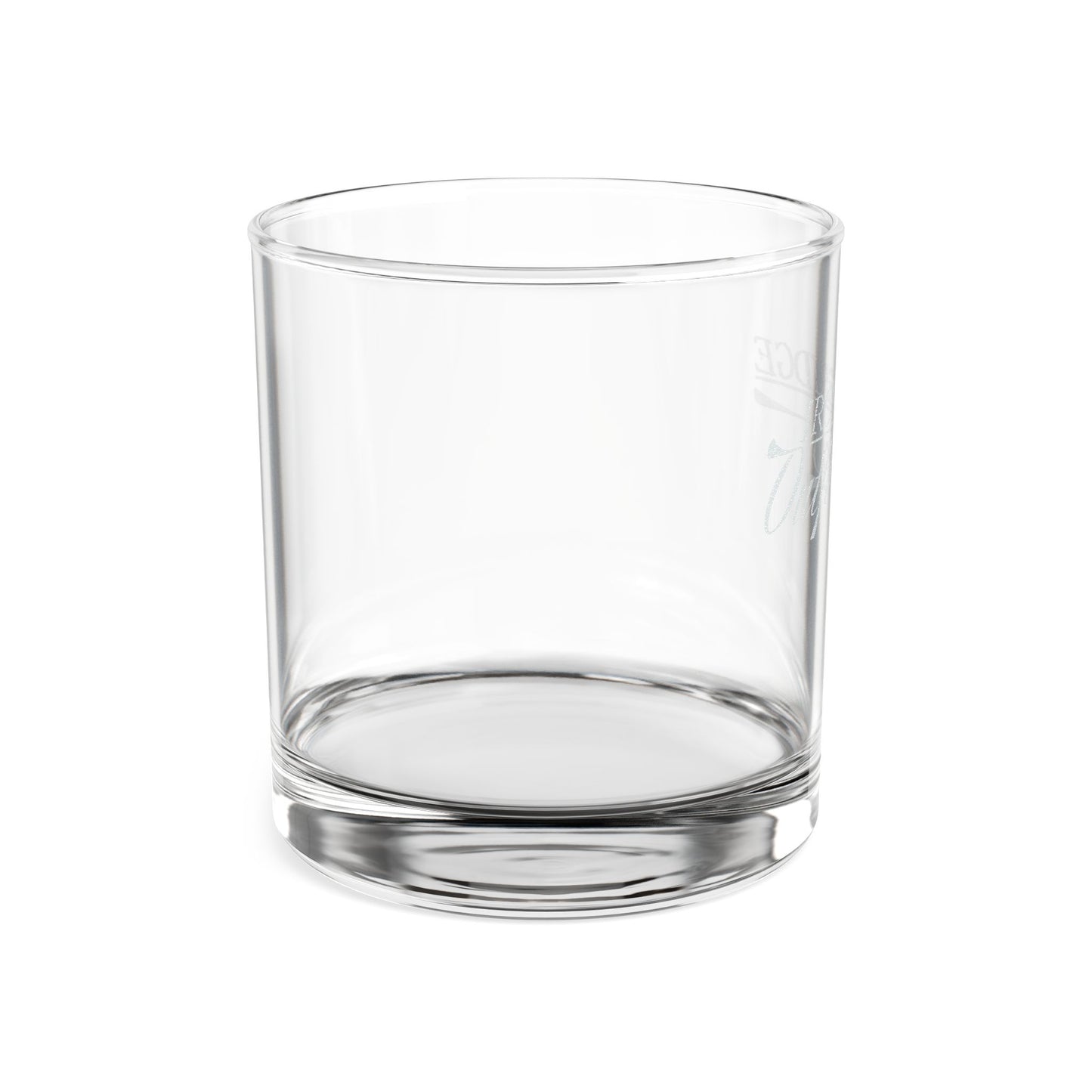 Iron Bridge Outfitters engraved whiskey rocks glass, 10.5oz