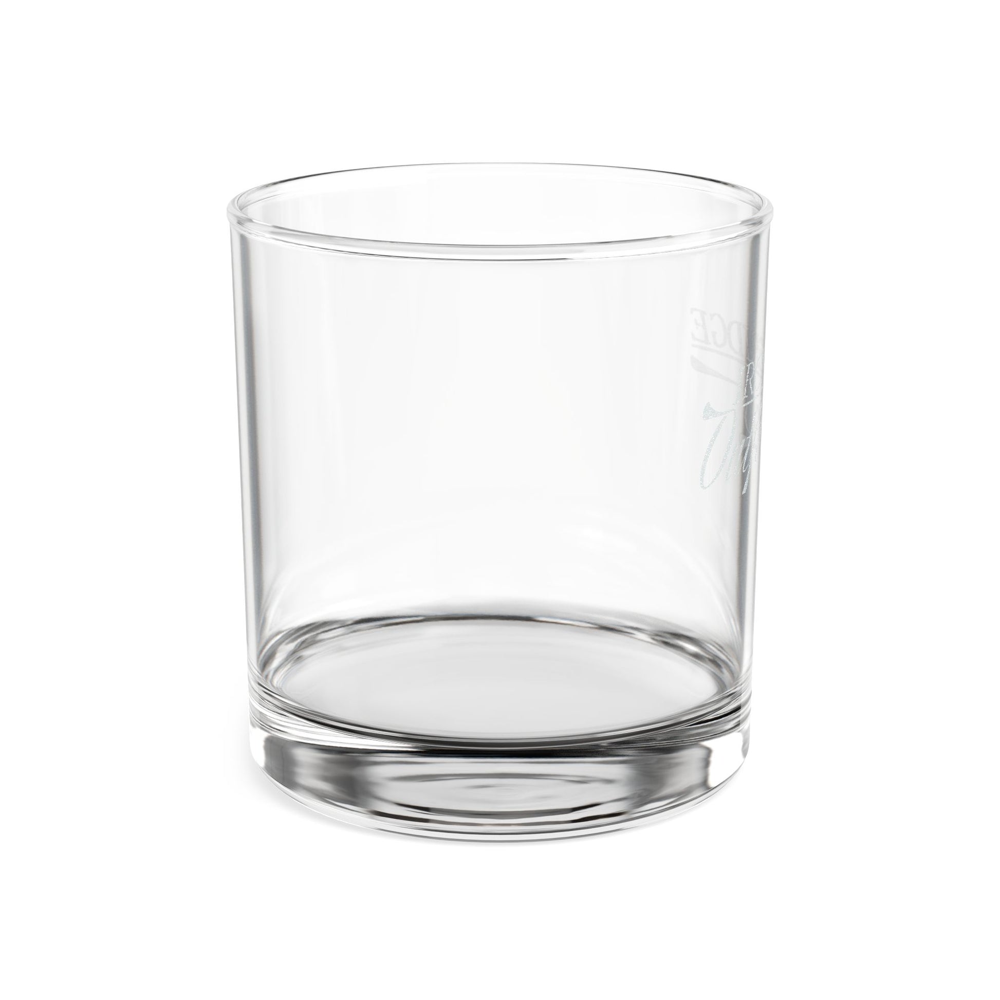 Iron Bridge Outfitters engraved whiskey rocks glass, 10.5oz