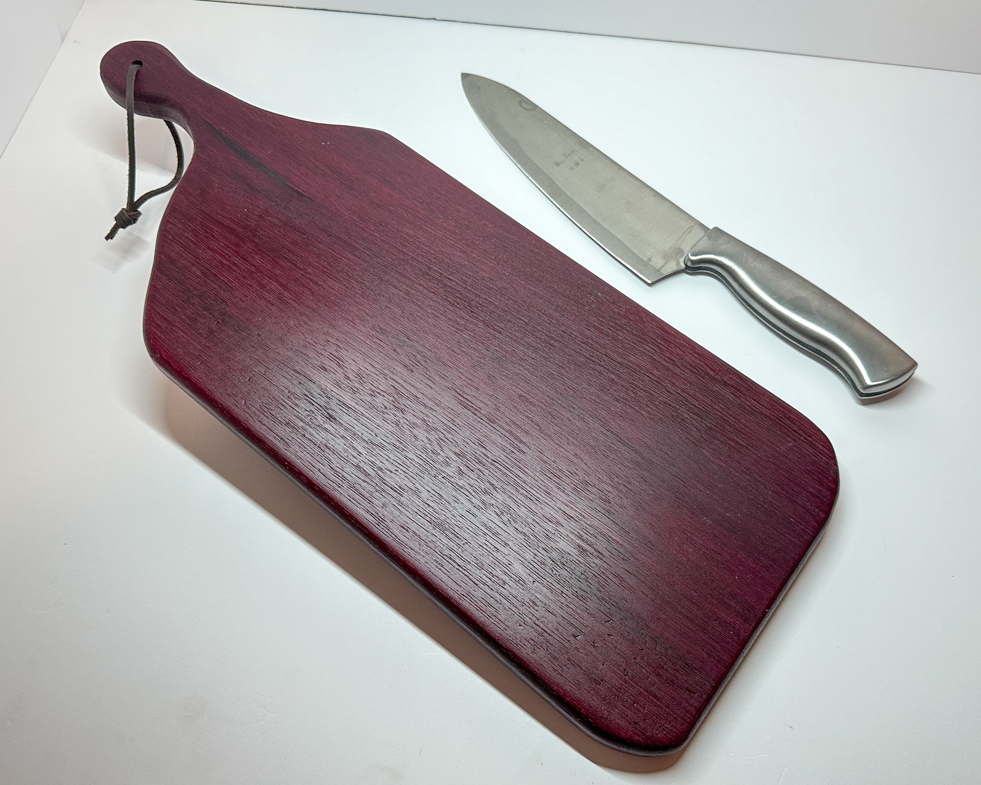 Purple Heart wood serving board, handmade