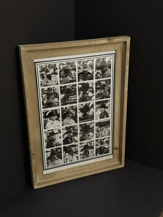 In The Box, framed print of team ropers at Cowtown Coliseum