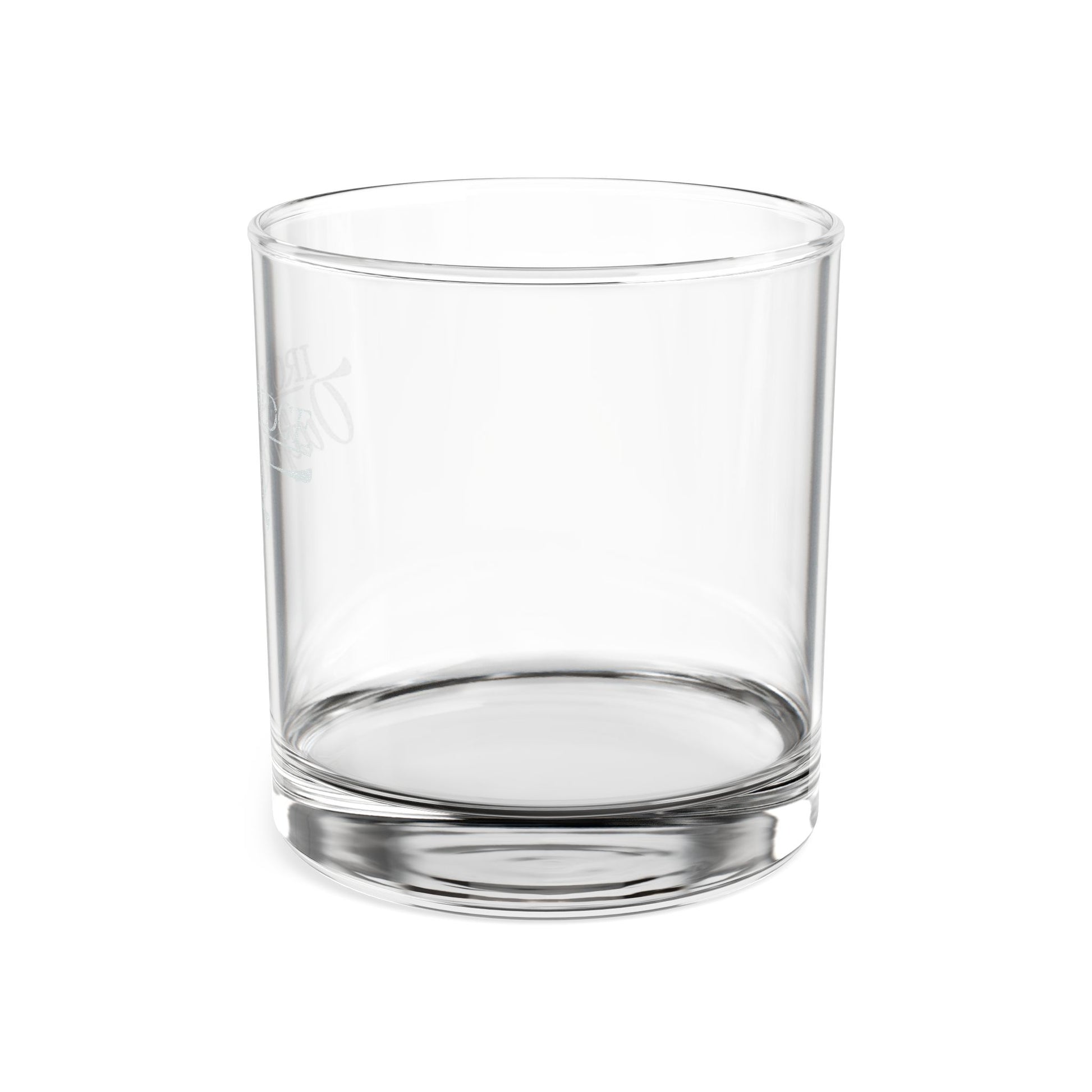 Iron Bridge Outfitters engraved whiskey rocks glass, 10.5oz