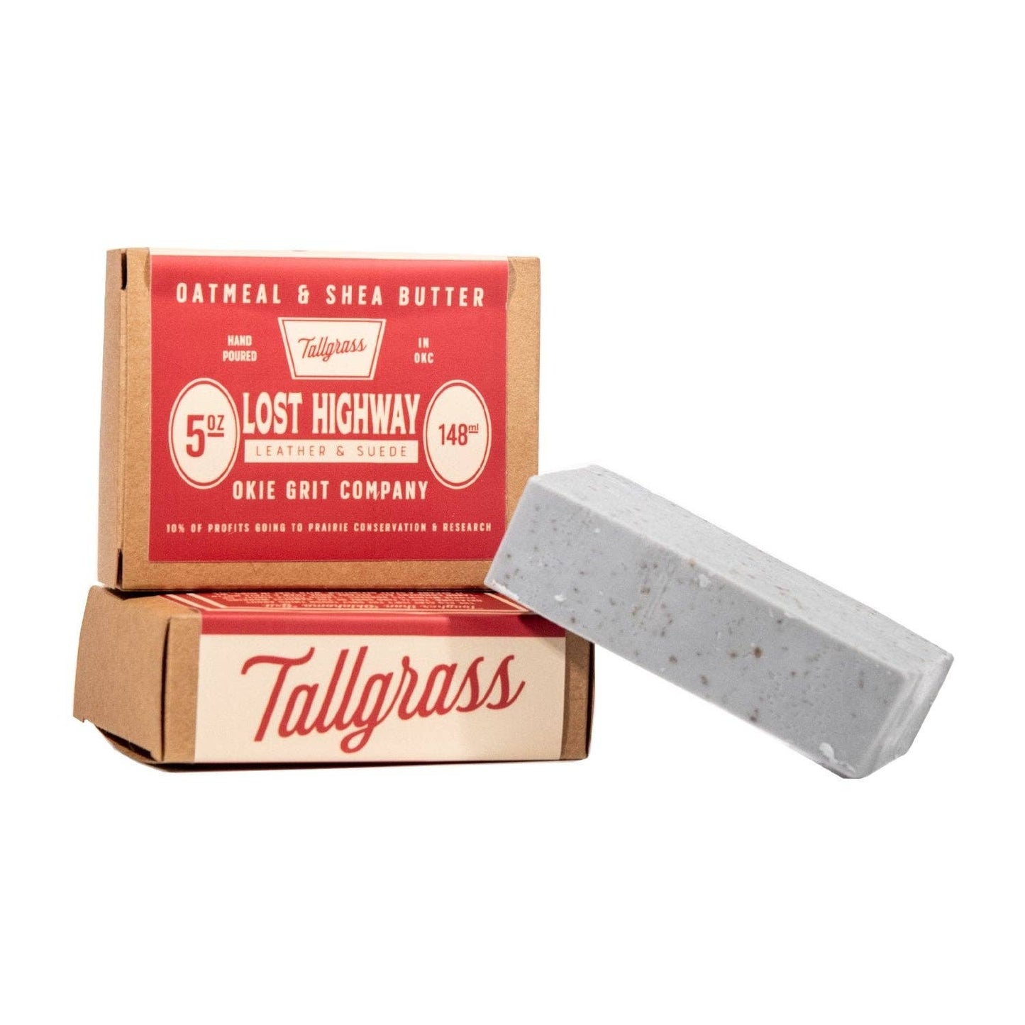 Lost Highway oatmeal and shea butter soap bar, Tallgrass Supply Co