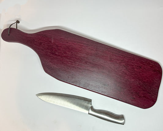 Large Purple Heart wood serving board, handmade