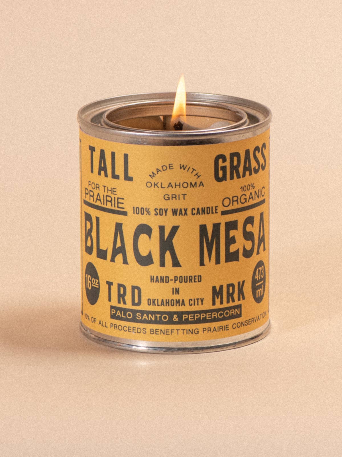 Black Mesa soy candle, additional view