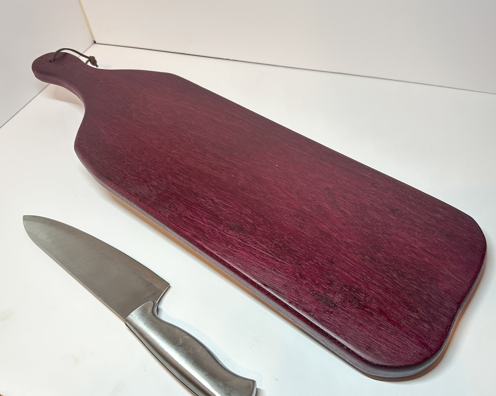 Purple Heart serving board, detail view
