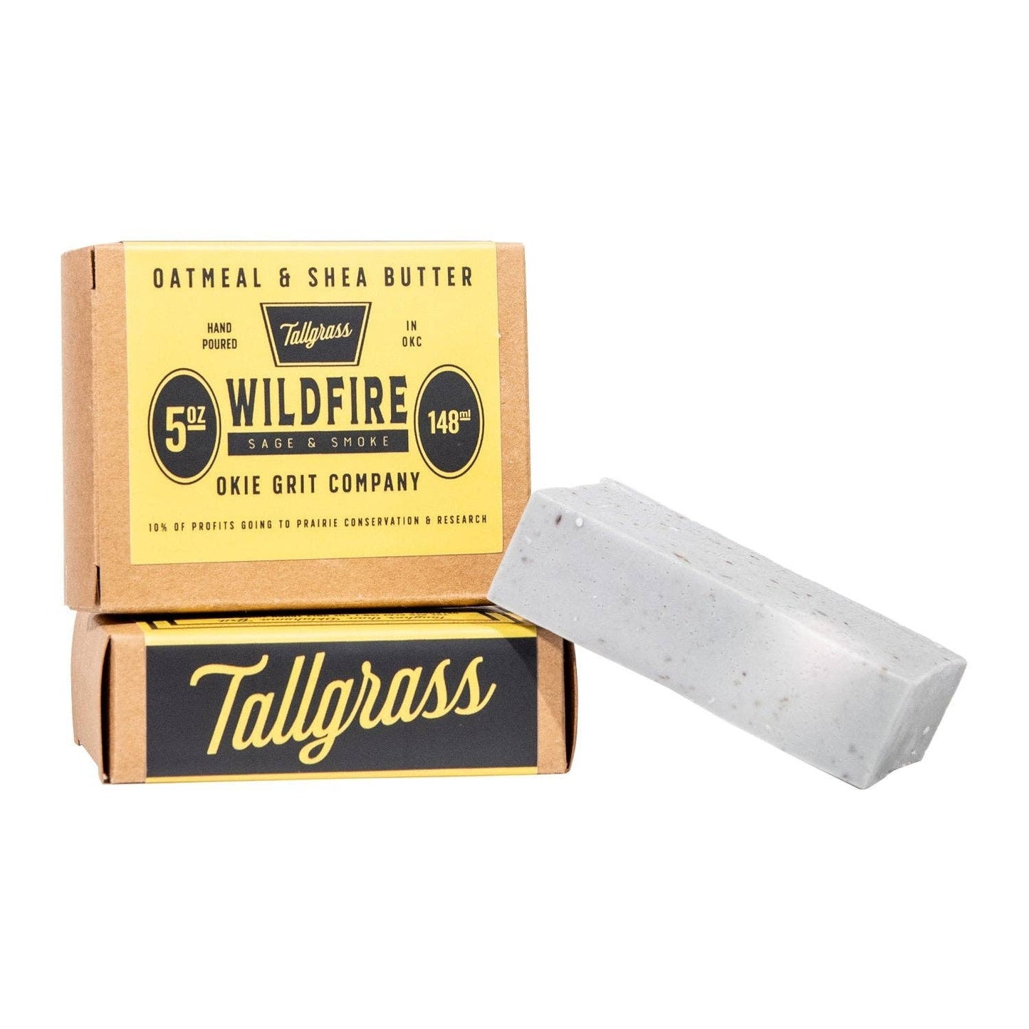Wildfire oatmeal and shea butter soap bar, Tallgrass Supply Co