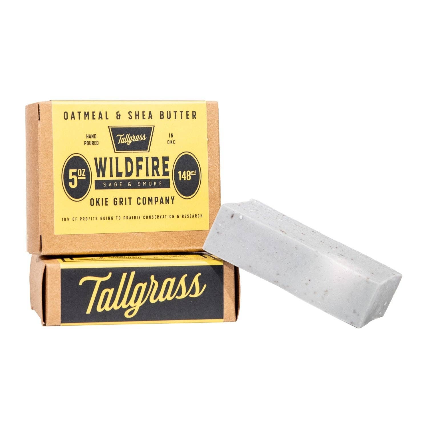 Wildfire oatmeal and shea butter soap bar, Tallgrass Supply Co