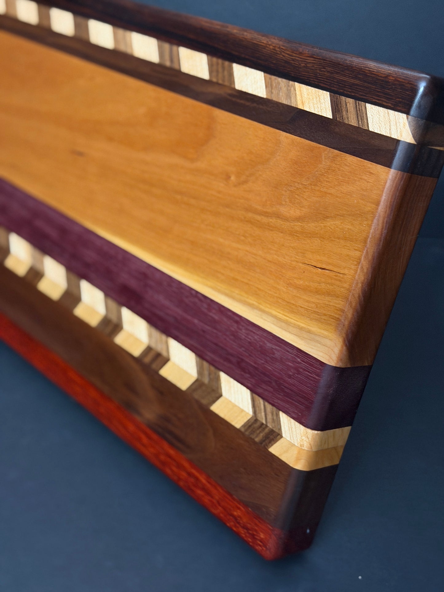 Ribbon stripe cutting board, additional view