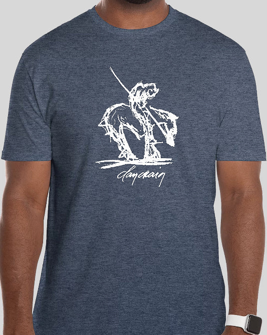 End of the Trail T-shirt, heather navy