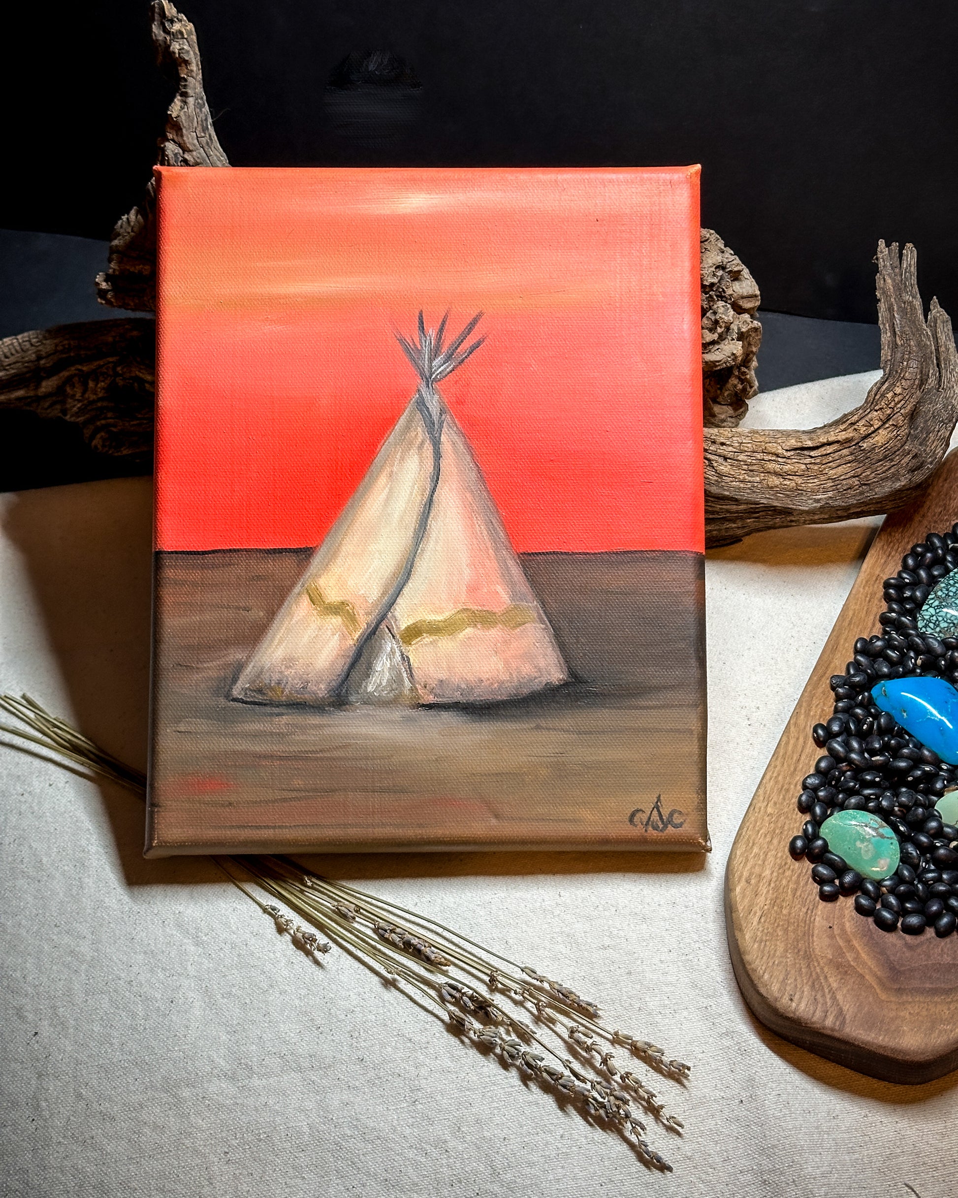 Home on the Range, original oil painting on canvas
