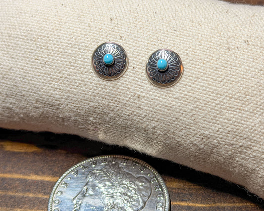 Sterling Silver Small Round Earrings
