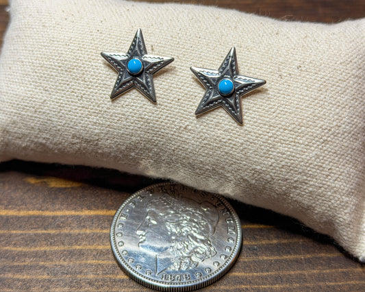 Turquoise Star Earrings