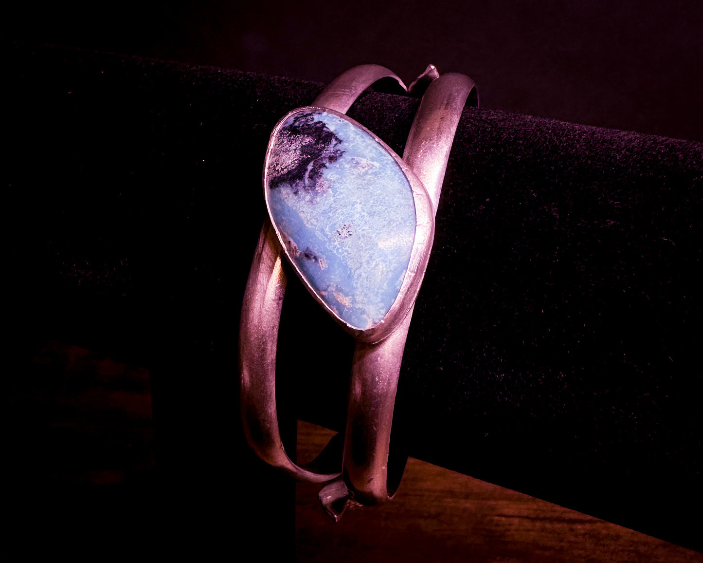 Sterling silver double-band turquoise cuff bracelet, smaller fit, Heritage Stones Collection